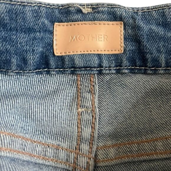 Mother Blue  The looker ankle Fray  Not Cut and Paste Distressed Women's Jeans - Picture 8 of 12